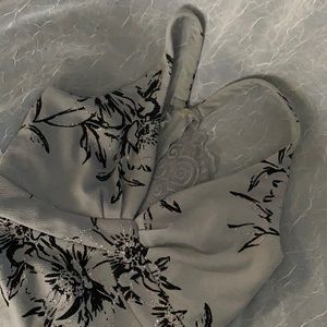 A black and grey dress.